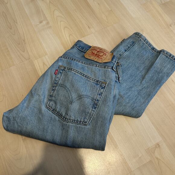 Vintage Levis 501 Jeans Mens 32X30 Blue Light Wash USA Made 501-0134 WPL 423